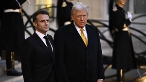 Emmanuel Macron i Donald Trump w Paryżu 