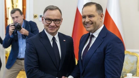 Andrzej Duda z Karolem Nawrockim